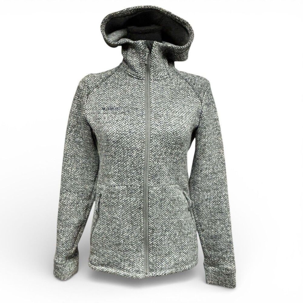 Mammut Jacket Women’s S Knit Fleece Full Zip Hooded Outdoor Hiking Sweater